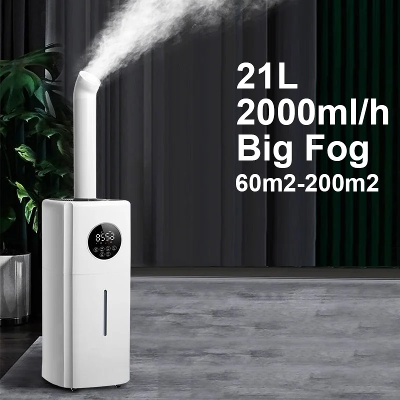 21L Industry Water Diffuser 100V-240V Ultrasonic Air Humidifier Large Fog Mist Maker 2L/H Timing UV Light Remote Control Sprayer
21L Industry Water Diffuser 100V-240V Ultrasonic Air Humidifier Large Fog Mist Maker 2L/H Timing UV Light Remote Control Sprayer