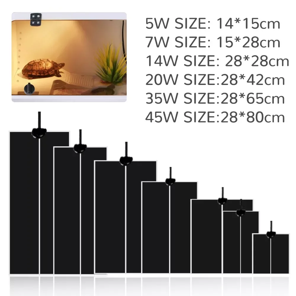 NEW IN New 5-45W Terrarium Reptiles Heat Mat Climbing Pet Heating Warm Pads Adjustable Temperature Controller Mats Reptiles Supp
NEW IN New 5-45W Terrarium Reptiles Heat Mat Climbing Pet Heating Warm Pads Adjustable Temperature Controller Mats Reptiles Supp