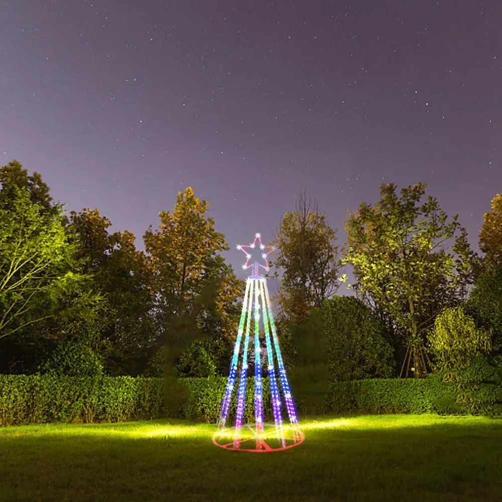 LED Christmas Tree Lightshow String Waterfall Star Lights Outdoor Multicolor Lightshow For Garden Yards Wedding Party US Pl B8K2
LED Christmas Tree Lightshow String Waterfall Star Lights Outdoor Multicolor Lightshow For Garden Yards Wedding Party US Pl B8K2