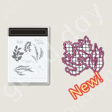 Arrival new 2023 seaweed Holiday Decor Metal Cutting Dies Clear Stamps set for Scrapbooking Diy Paper Cards Embossing molds