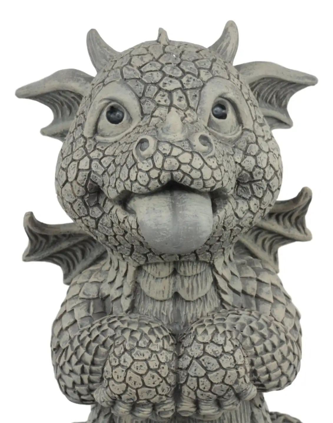 Garden Dragon Begging For Attention Statue 10.25" H Cute Baby Dragon Panting Faux Stone Resin Finish Figurine Garden Decoration
Garden Dragon Begging For Attention Statue 10.25" H Cute Baby Dragon Panting Faux Stone Resin Finish Figurine Garden Decoration