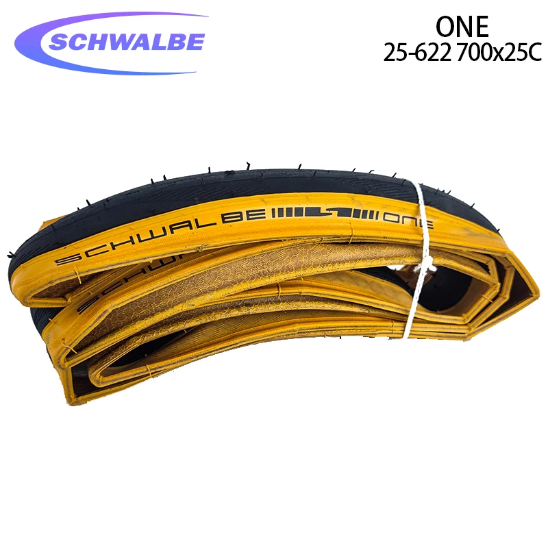 

SCHWALBE 28 Inch ONE 700x25C 25-622 All-Round Road Bike Yellow Edge Folding Tire 85-130PSI Addix Bicycle Tyre Cycling Parts
