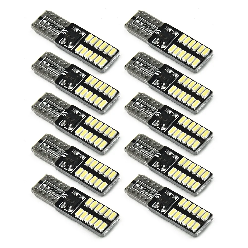 10pcs Car License Plate Lights 194 W5W T10 3014 24SMD LED Canbus Error Free Bulbs Car Side Wedge License Plate Lights Door Lamps
10pcs Car License Plate Lights 194 W5W T10 3014 24SMD LED Canbus Error Free Bulbs Car Side Wedge License Plate Lights Door Lamps
