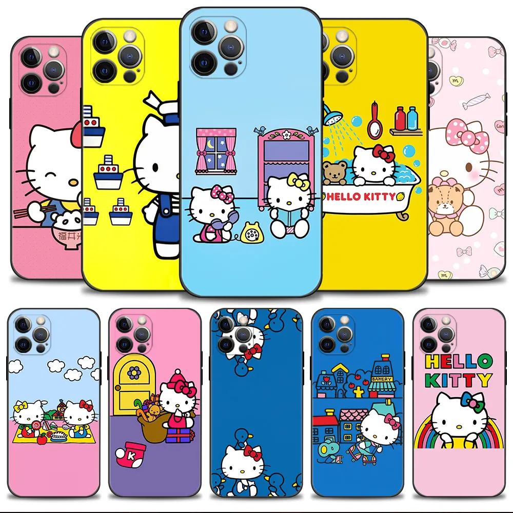 Phone Case for iPhone 14 13 11 12 Pro Max 7 8 6 6S Plus XS XR X 13mini 12mini Silicone Cover Hello Kitty Outline 
Phone Case for iPhone 14 13 11 12 Pro Max 7 8 6 6S Plus XS XR X 13mini 12mini Silicone Cover Hello Kitty Outline