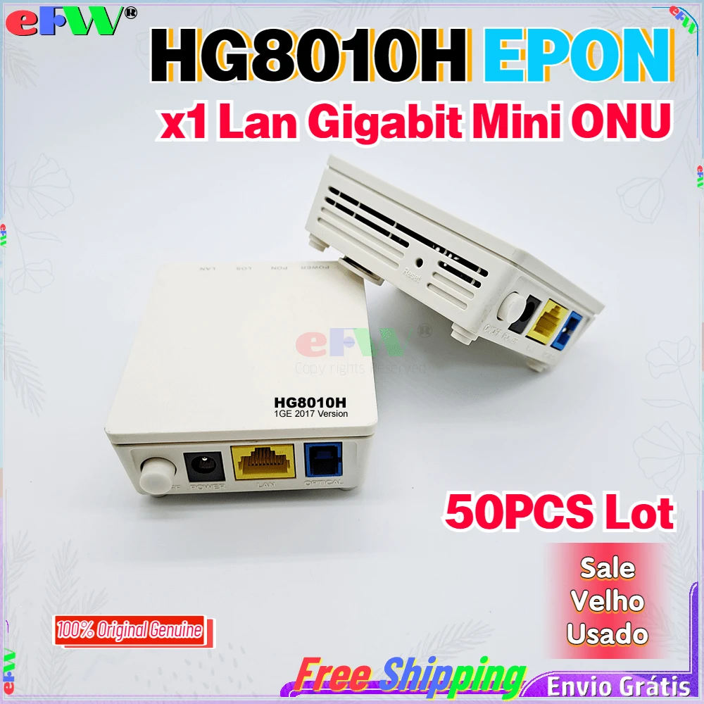 50 шт. оригинальный 1GE EPON ONU HG8010H ftth волоконно-оптический стальной маршрутизатор, распродажа, 17-летняя версия, быстрая доставка 
50 шт. оригинальный 1GE EPON ONU HG8010H ftth волоконно-оптический стальной маршрутизатор, распродажа, 17-летняя версия, быстрая доставка