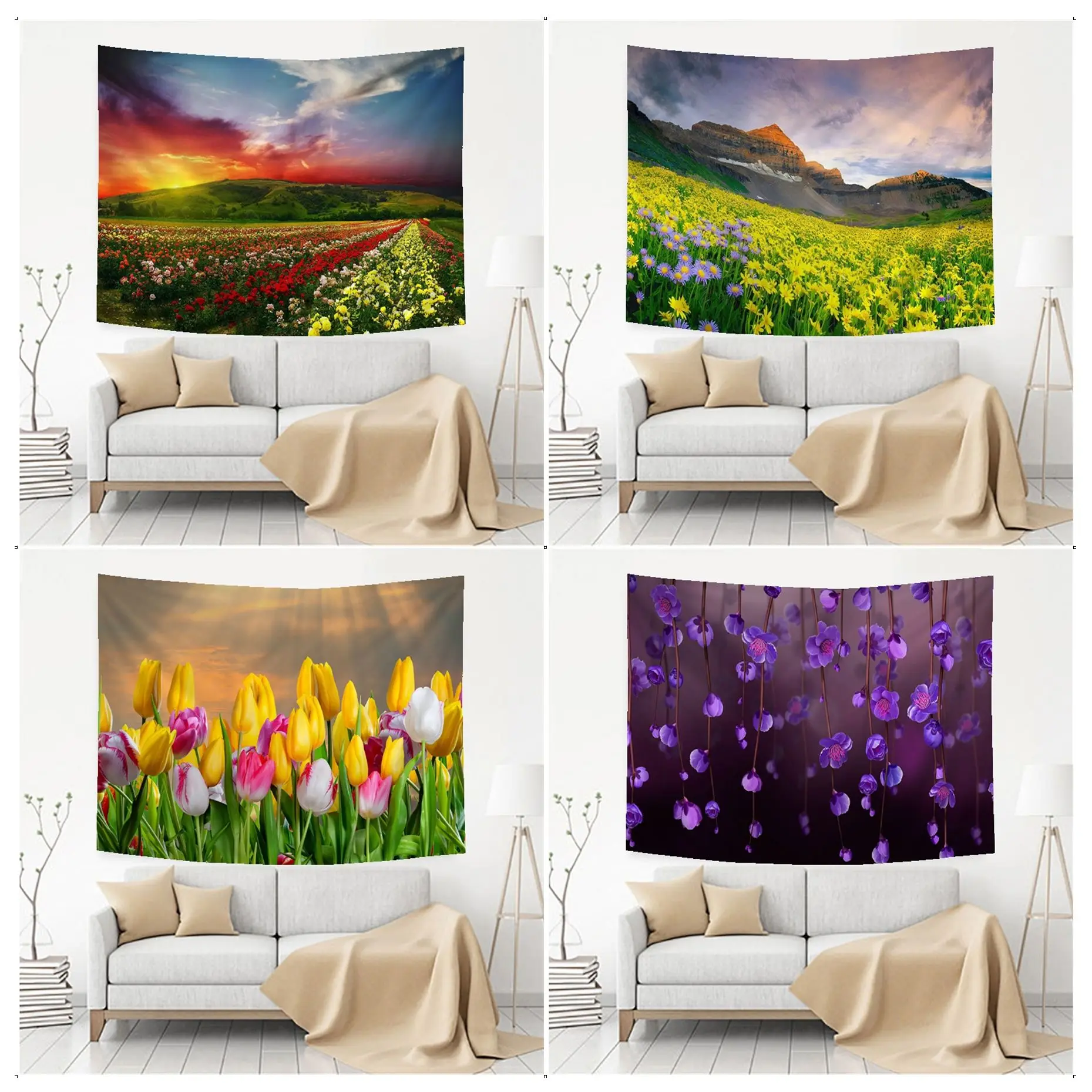 Flowers Style DIY Wall Tapestry For Living Room Home Dorm Decor Cheap Hippie Wall Hanging
Flowers Style DIY Wall Tapestry For Living Room Home Dorm Decor Cheap Hippie Wall Hanging