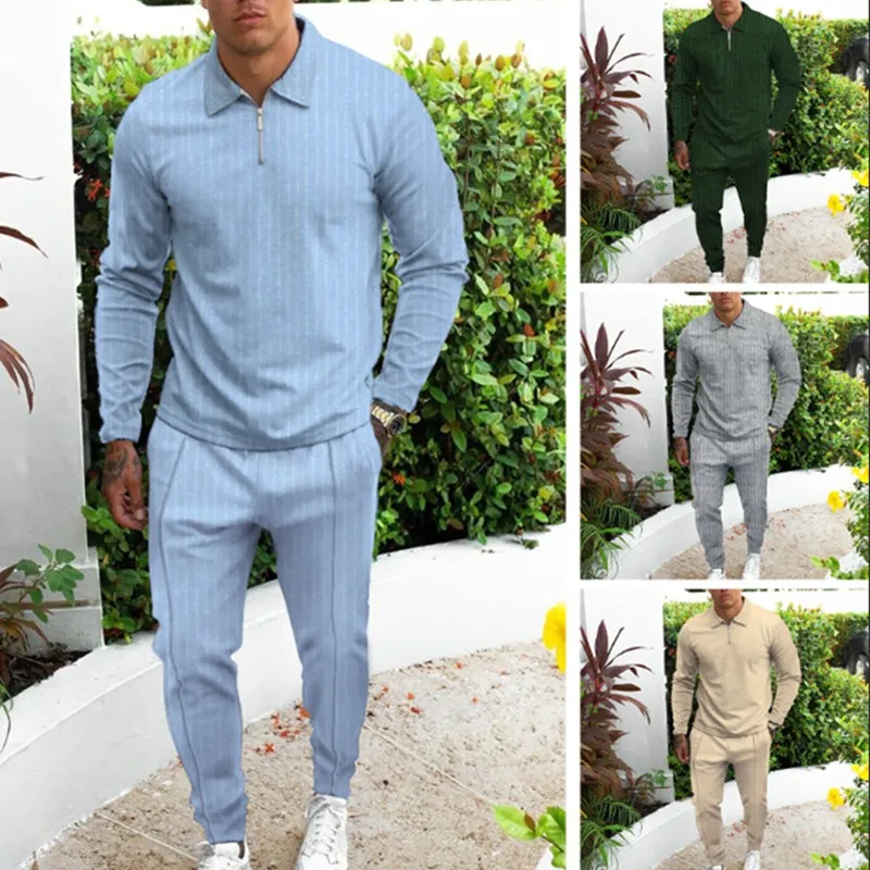 Casual Men's Fitness Kit Letter Patch Stripe Long Sleeve Polo Shirt Sweatshirt Sweatpants Sports Streetwear Summer Activewear
Casual Men's Fitness Kit Letter Patch Stripe Long Sleeve Polo Shirt Sweatshirt Sweatpants Sports Streetwear Summer Activewear