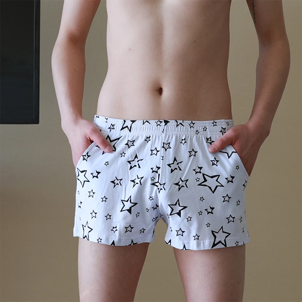 Mens Underwear Loose Breathable Sleepwear Trunks Boxers Print Cotton Shorts Loose Fit Aro Pants Casual Comfortable Bottoms A50
Mens Underwear Loose Breathable Sleepwear Trunks Boxers Print Cotton Shorts Loose Fit Aro Pants Casual Comfortable Bottoms A50
