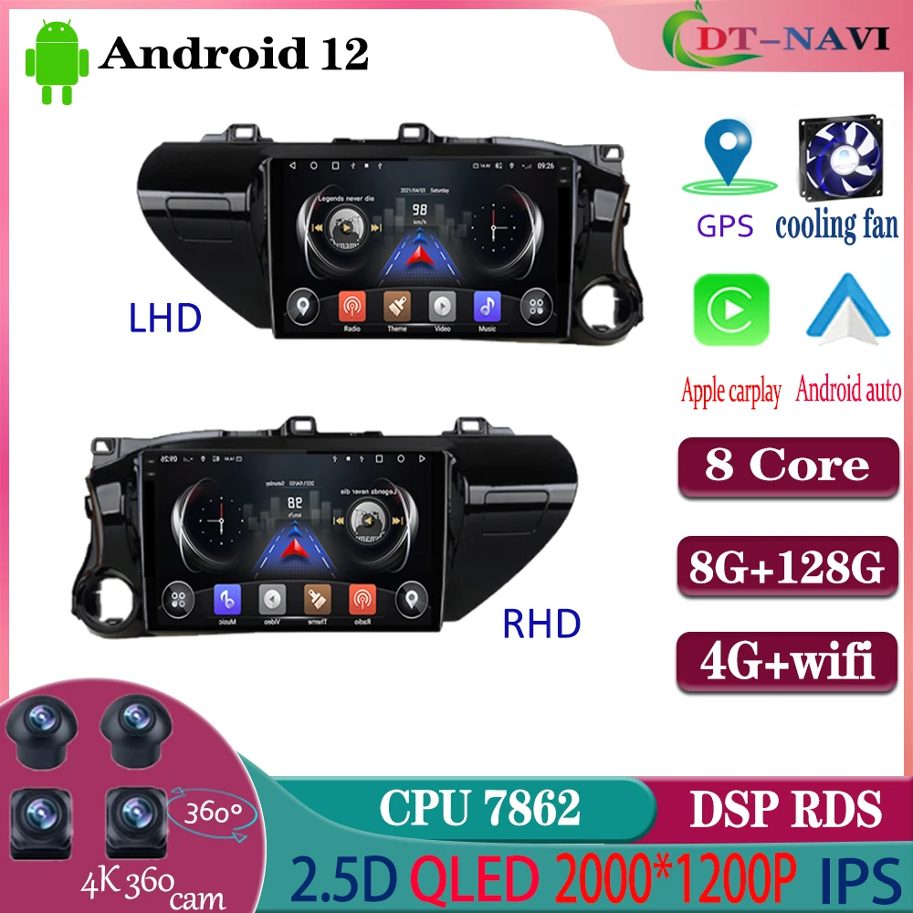 Android 12 Auto Car radio Player For Toyota Hilux Revo LHD 2015 - 2020 Car Multiemdia Player Radio Carplay GPS BT WIFI
Android 12 Auto Car radio Player For Toyota Hilux Revo LHD 2015 - 2020 Car Multiemdia Player Radio Carplay GPS BT WIFI