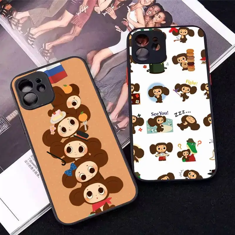 Cute Cartoon Cheburashka Phone Case for iPhone 14 11 12 13 Mini Pro Max 8 7 Plus X XR XS MAX Translucent Matte Cover 
Cute Cartoon Cheburashka Phone Case for iPhone 14 11 12 13 Mini Pro Max 8 7 Plus X XR XS MAX Translucent Matte Cover