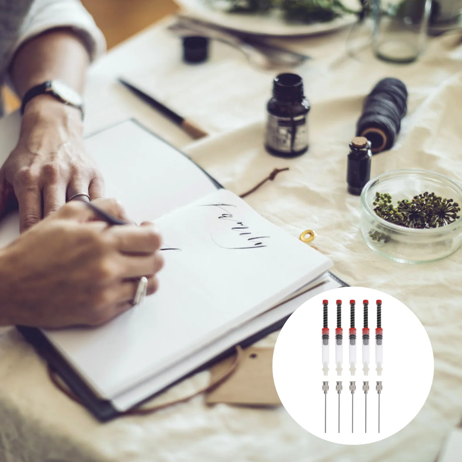Ink Pen Fountain Syringe Converter Spring Filler Absorber Tool Writing Replacement Filling Supplies Refill Needle Cartridge
Ink Pen Fountain Syringe Converter Spring Filler Absorber Tool Writing Replacement Filling Supplies Refill Needle Cartridge