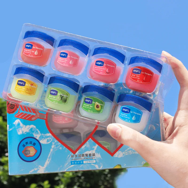 1/6/8Pcs Lip Balms Natural Whitening Moisturizing Strawberry Fruit Composition Anti-Cracked Spa Treatment Makeup Lip Gloss Set
1/6/8Pcs Lip Balms Natural Whitening Moisturizing Strawberry Fruit Composition Anti-Cracked Spa Treatment Makeup Lip Gloss Set