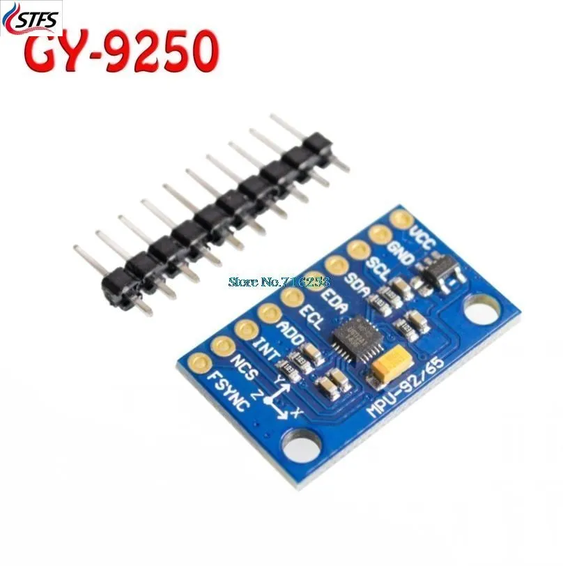 1Set SPI IIC/I2C GY-9250 MPU 9250 MPU-9250 9-Axis Attitude +Gyro+Accelerator+Magnetometer Sensor Board Module MPU9250 3-5V
1Set SPI IIC/I2C GY-9250 MPU 9250 MPU-9250 9-Axis Attitude +Gyro+Accelerator+Magnetometer Sensor Board Module MPU9250 3-5V