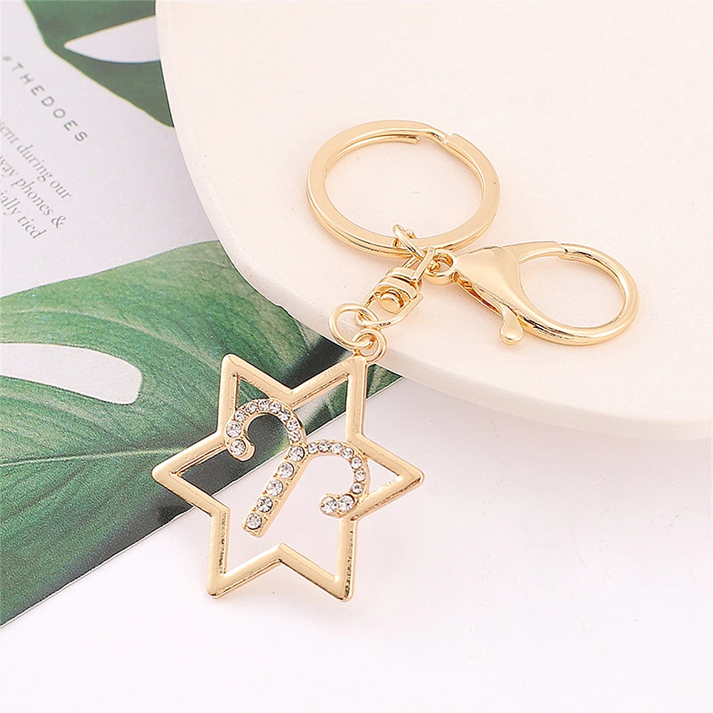 12 Constellation Keychain Gold Plated Rhinestone Zodiac Signs Key Chains For Car Bag Decoration Jewelry Pendant
12 Constellation Keychain Gold Plated Rhinestone Zodiac Signs Key Chains For Car Bag Decoration Jewelry Pendant