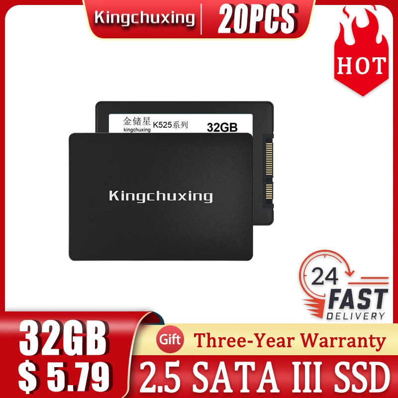 Kingchuxing 20/10/5PCS Ssd 120gb 32GB 60GB 120GB 128GB SATA 3 Hard Drives SSD HDD Drive for Laptop Desktop SATAIII Hard Drive
Kingchuxing 20/10/5PCS Ssd 120gb 32GB 60GB 120GB 128GB SATA 3 Hard Drives SSD HDD Drive for Laptop Desktop SATAIII Hard Drive