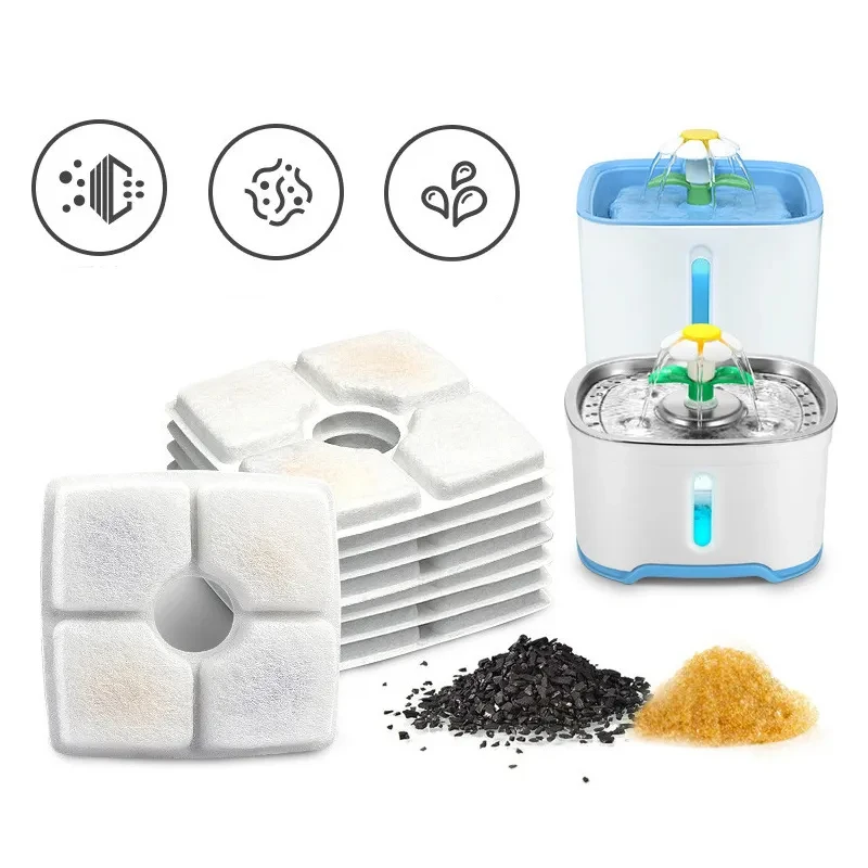 Square Cat Fountain Activated Carbon Filter Pack Refill Replacement Filters for Pet Drinking Fountain Water Dispenser
Square Cat Fountain Activated Carbon Filter Pack Refill Replacement Filters for Pet Drinking Fountain Water Dispenser