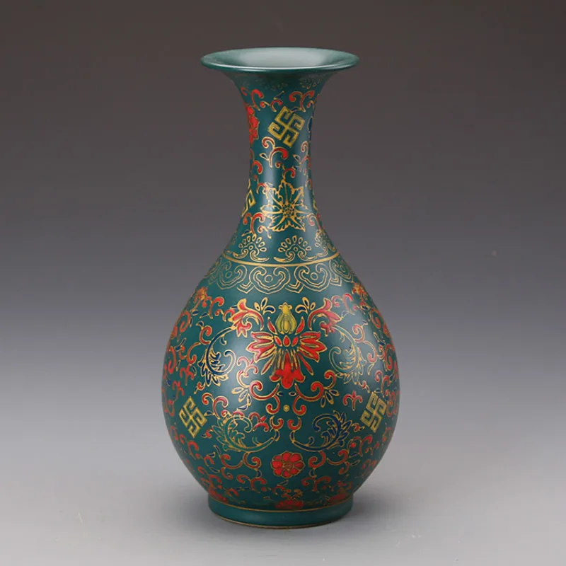 Classic Antique Chinese Porcelain Green Glaze Enamel Jingdezhen Flower Vase For Collections
Classic Antique Chinese Porcelain Green Glaze Enamel Jingdezhen Flower Vase For Collections