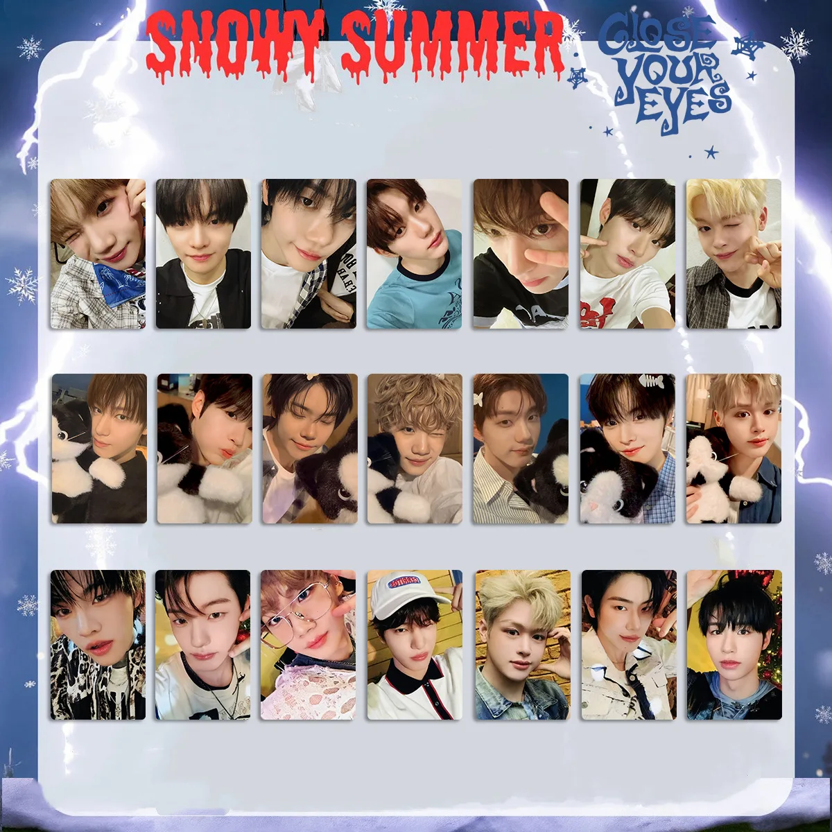 Kpop CLOSE YOUR EYES Альбом Snowy Summer Карта Shengbide
Kpop CLOSE YOUR EYES Альбом Snowy Summer Карта Shengbide