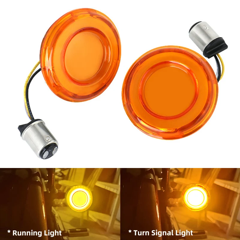 Bullet Style 1157 LED Front Turn Signal Light Panel W/Lens Cover For Harley Touring Breakout CVO Road Glide Fat Boy Softail
Bullet Style 1157 LED Front Turn Signal Light Panel W/Lens Cover For Harley Touring Breakout CVO Road Glide Fat Boy Softail