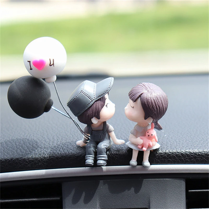 1pc Car Dashboard Decoration Ornament Cute Cartoon Couples Mini Resin Girl Boy Figurines With Balloon Auto Interior Accessories
1pc Car Dashboard Decoration Ornament Cute Cartoon Couples Mini Resin Girl Boy Figurines With Balloon Auto Interior Accessories