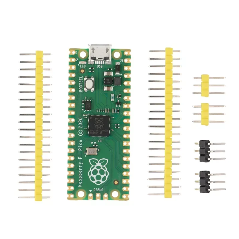 Raspberry Pi Pico Board Flexible Microcontroller Board Based on the Raspberry Pi RP2040 Chip Dual-Core ARM CortexM0+
Raspberry Pi Pico Board Flexible Microcontroller Board Based on the Raspberry Pi RP2040 Chip Dual-Core ARM CortexM0+