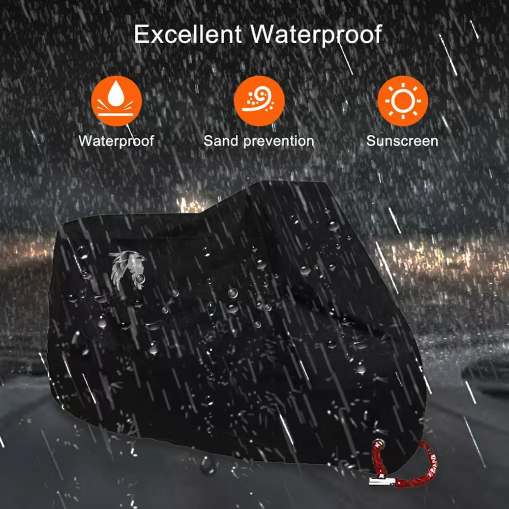 Motorcycle Cover Waterproof Outdoor Rain Dust UV Scooter Motorbike Protector M-3XL
Motorcycle Cover Waterproof Outdoor Rain Dust UV Scooter Motorbike Protector M-3XL