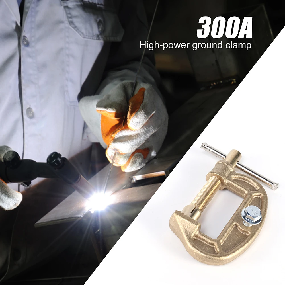 300A Earth Clamp High Power Brass Ground Welding Earth Clamp G-shaped Cable Clip Clamp for Argon Arc Welding Plasma Machine
300A Earth Clamp High Power Brass Ground Welding Earth Clamp G-shaped Cable Clip Clamp for Argon Arc Welding Plasma Machine