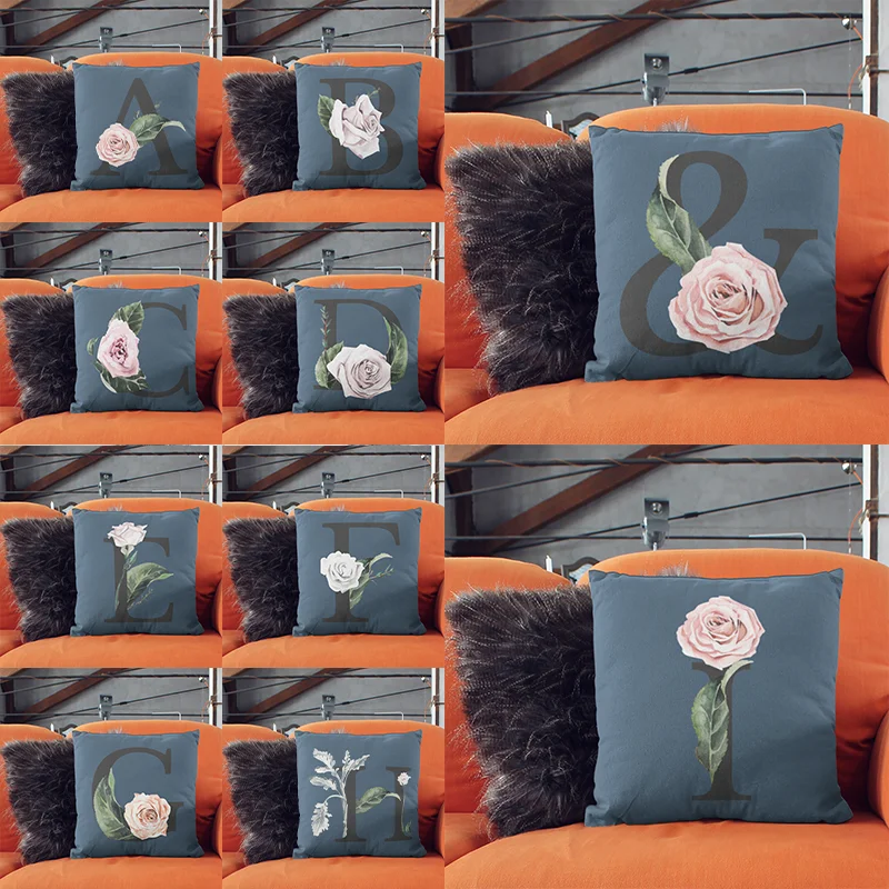 1Pcs Flower Alphabet Letter Decorative Cushion Cover Polyester Throw Pillowcase 45*45CM Sofa Home Decorative PillowCover 4
1Pcs Flower Alphabet Letter Decorative Cushion Cover Polyester Throw Pillowcase 45*45CM Sofa Home Decorative PillowCover 4