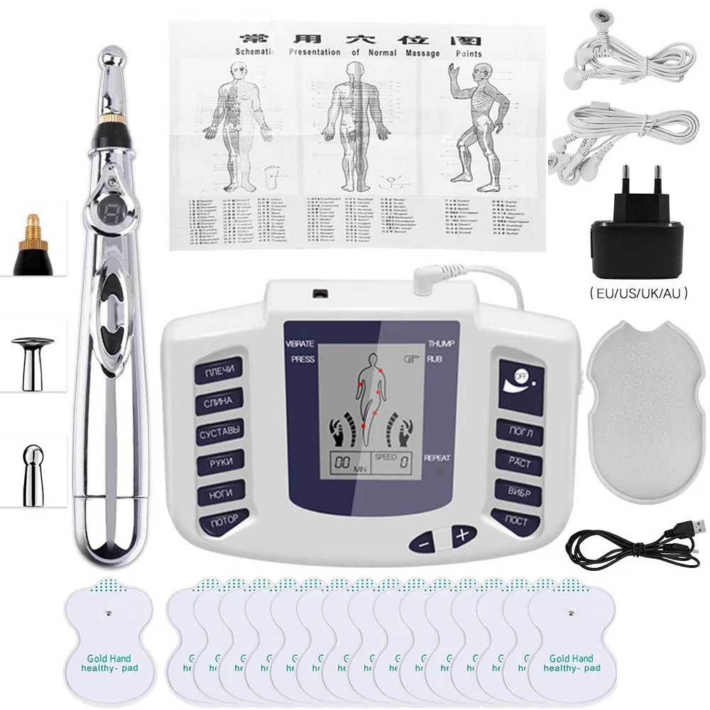 EMS Microcurrents Tens Machine Eletric Muscle Stimulator Low Frequency Pulse Body Massager Electronic Acupuncture Energy Pen
EMS Microcurrents Tens Machine Eletric Muscle Stimulator Low Frequency Pulse Body Massager Electronic Acupuncture Energy Pen