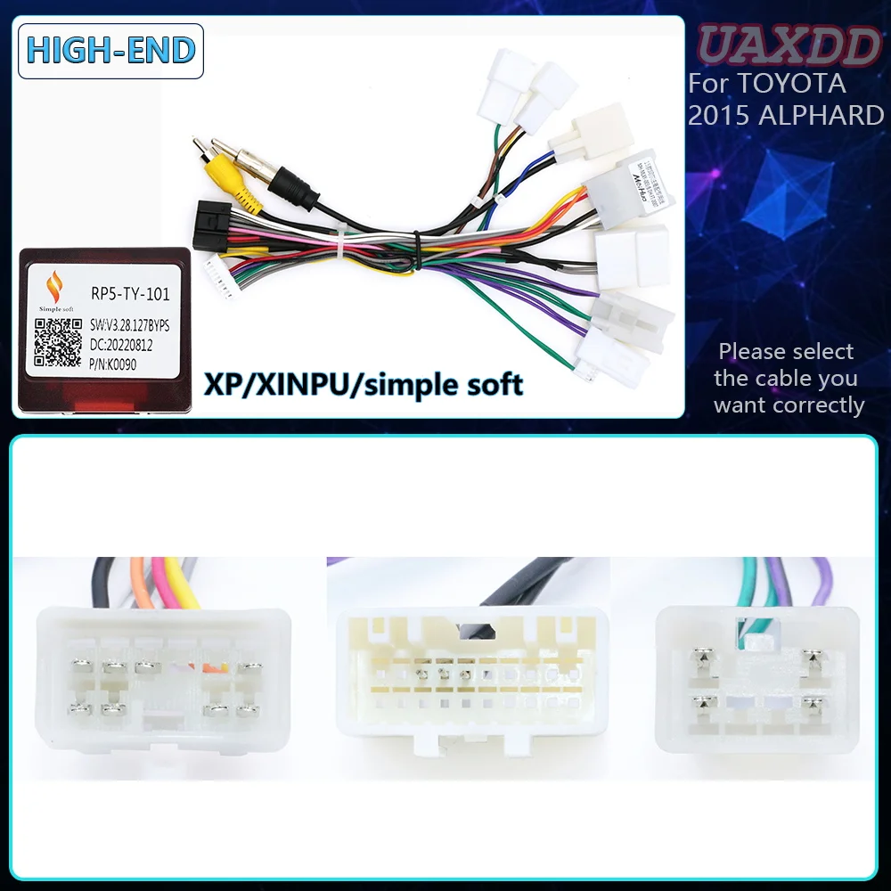 Жгут проводов для TOYOTA XP CANBUS AVALON ALFA COROLLA CAMRY RAV4 PRADO Land cruiser VIOS HIGHLANDER PREVIA HIACE TUNDRA Hilux
Жгут проводов для TOYOTA XP CANBUS AVALON ALFA COROLLA CAMRY RAV4 PRADO Land cruiser VIOS HIGHLANDER PREVIA HIACE TUNDRA Hilux