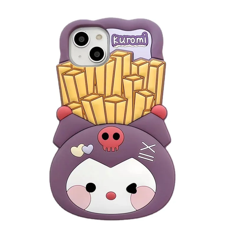 Sanrio Cartoon Silicon Phone Case For iPhone 15 14 13 12 11 Pro Max 3D Fries Hello Kitty Kuromi Soft Shockproof Back Cover
Sanrio Cartoon Silicon Phone Case For iPhone 15 14 13 12 11 Pro Max 3D Fries Hello Kitty Kuromi Soft Shockproof Back Cover