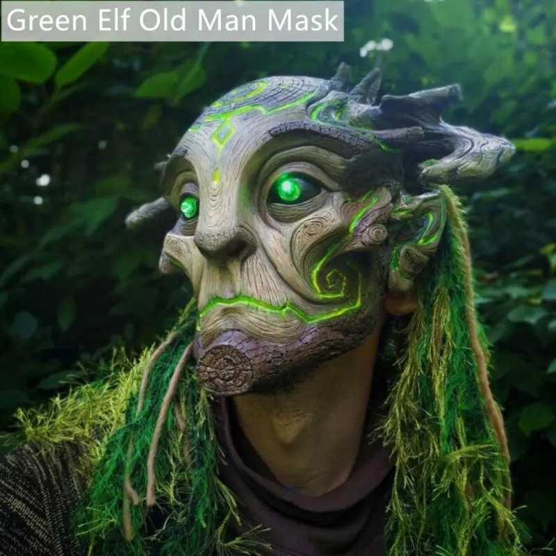 Halloween Decoration Props Realistic Masks Green Elf Old Man Latex Mask Cosplay Costume Accessory Masquerade Party Supplies
Halloween Decoration Props Realistic Masks Green Elf Old Man Latex Mask Cosplay Costume Accessory Masquerade Party Supplies