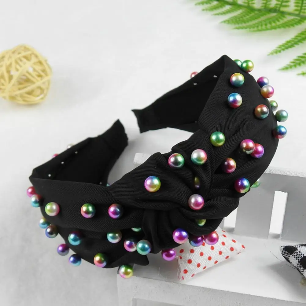Wide Band Headband Lady Headband Colorful Faux Pearl Headbands for Women Wide Band Knot Embellished Elastic Hair Accessories
Wide Band Headband Lady Headband Colorful Faux Pearl Headbands for Women Wide Band Knot Embellished Elastic Hair Accessories