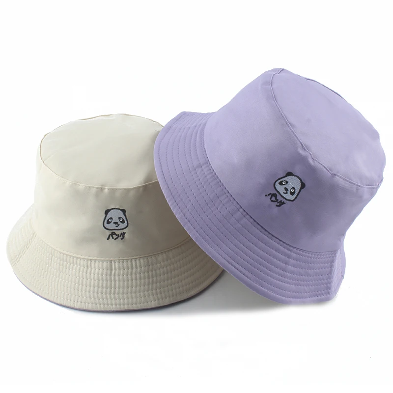 2022 New Bucket Hats Women Animal Panda Dog Embroidered Reversible Fishing Hat Korean Style Outdoor Sun Protection Bob Caps
2022 New Bucket Hats Women Animal Panda Dog Embroidered Reversible Fishing Hat Korean Style Outdoor Sun Protection Bob Caps
