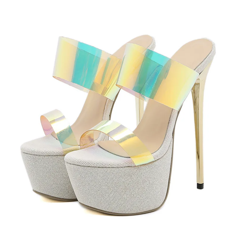 Women Fashion Fetish High Heels Sandals Platform Slip-On PVC 16CM Thin Heels British Style Party Dress Summer Women Shoes Black
Women Fashion Fetish High Heels Sandals Platform Slip-On PVC 16CM Thin Heels British Style Party Dress Summer Women Shoes Black