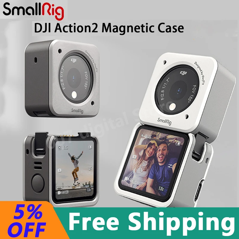 Чехол на магните SmallRig DJI Action2, белый, серый, устойчивый к царапинам, противоскользящий, подходит для нескольких сцен 3626
Чехол на магните SmallRig DJI Action2, белый, серый, устойчивый к царапинам, противоскользящий, подходит для нескольких сцен 3626