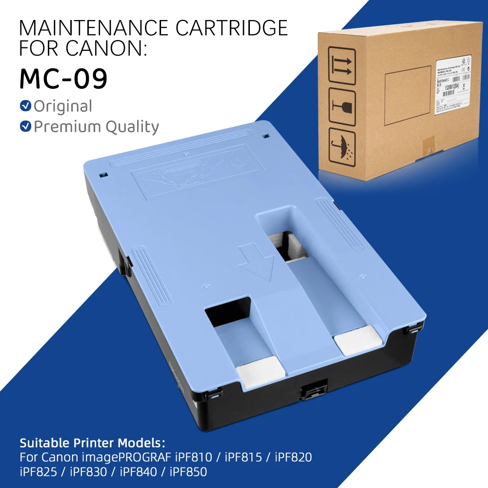 

Original MC-09 MC09 Maintenance Cartridge 1320B012 For Canon imagePROGRAF iPF810 iPF815 iPF820 iPF825 iPF830 iPF840 iPF850