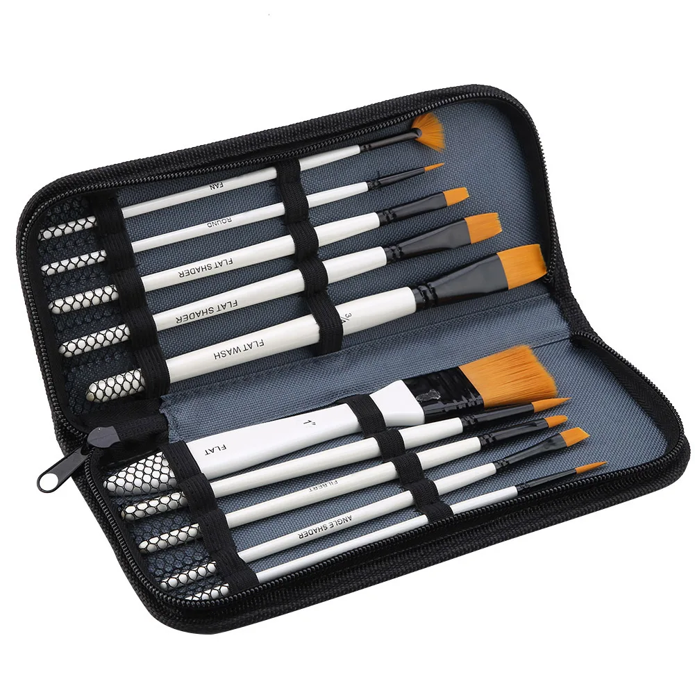 10Pcs Paint Brushes Nylon Hair Wood Handle Different Shape Set For Art Student Artist Painter 10pcs 10pcs 10pcs
10Pcs Paint Brushes Nylon Hair Wood Handle Different Shape Set For Art Student Artist Painter 10pcs 10pcs 10pcs