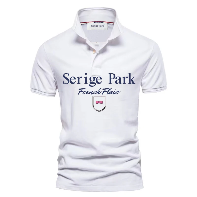 Рубашка-поло мужская из хлопка, парка повседневная с короткими рукавами, роскошный брендовый дизайн во Франции, лето
Рубашка-поло мужская из хлопка, парка повседневная с короткими рукавами, роскошный брендовый дизайн во Франции, лето