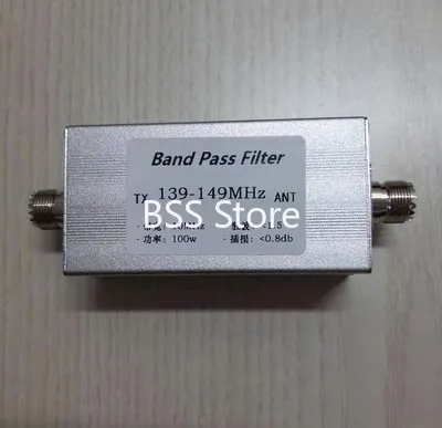 

139-149MHz 100w band pass filter M female socket Anti-interference Improve reception Increase communication distance BPF sensor
