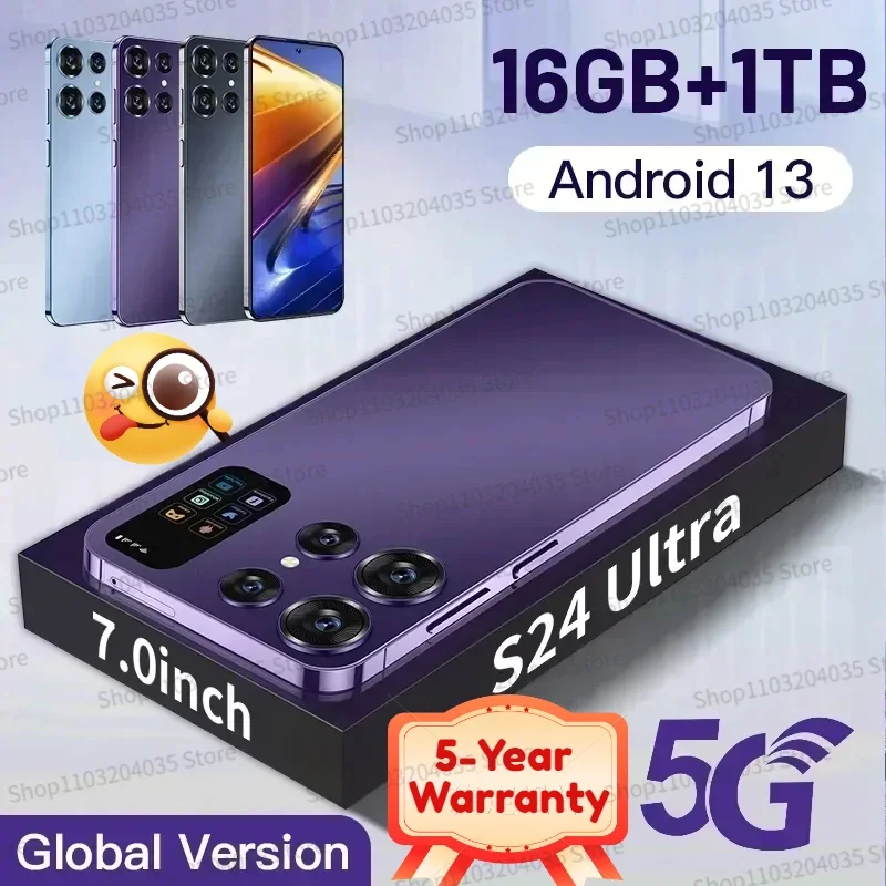 Смартфон глобальная версия S24 Ultra, 16 + 1 ТБ, Android, разблокированный телефон, новые мобильные телефоны 4G, оригинальные телефоны
Смартфон глобальная версия S24 Ultra, 16 + 1 ТБ, Android, разблокированный телефон, новые мобильные телефоны 4G, оригинальные телефоны