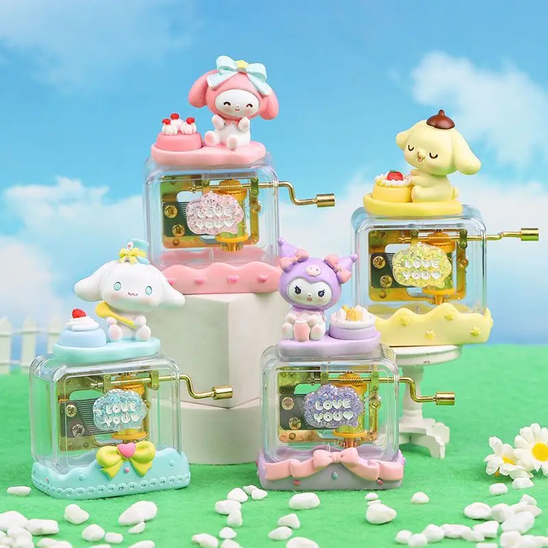 Nice Sanrio Characters Hand-Cranked Music Box Ornaments My Melody Kuromi Cinnamoroll Pom Pom Purin Cartoon Model Gift Toys
Nice Sanrio Characters Hand-Cranked Music Box Ornaments My Melody Kuromi Cinnamoroll Pom Pom Purin Cartoon Model Gift Toys