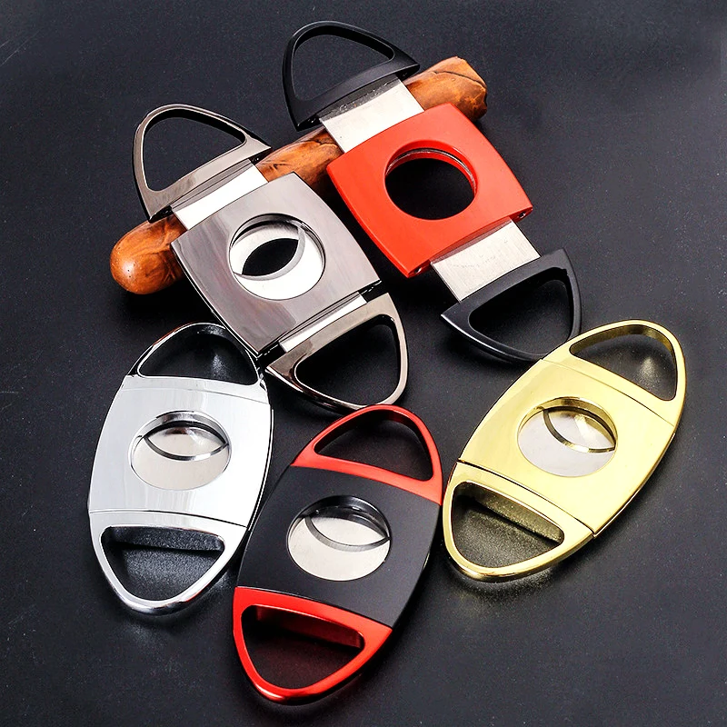 Zinc Alloy Case Cigar Cutter Guillotine Stainless Steel Cigarro Pliers Knife 60 Ring Diameter Sharp Blade Cigarrera Accessories
Zinc Alloy Case Cigar Cutter Guillotine Stainless Steel Cigarro Pliers Knife 60 Ring Diameter Sharp Blade Cigarrera Accessories