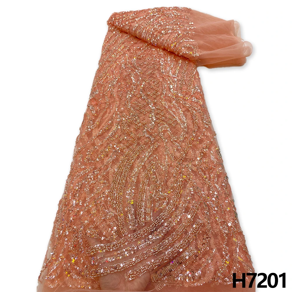 High Quality Luxury Orange Handmade Beads Tulle Lace Fabric 2022 Embroidery African Sequins Lace Fabric For Party Dress HX7201
High Quality Luxury Orange Handmade Beads Tulle Lace Fabric 2022 Embroidery African Sequins Lace Fabric For Party Dress HX7201