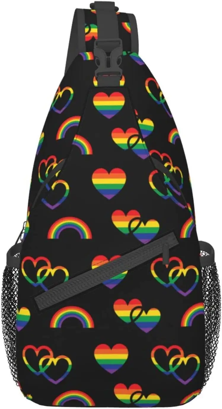 Радужный женский и мужской рюкзак-слинг в клетку
Радужный женский и мужской рюкзак-слинг в клетку