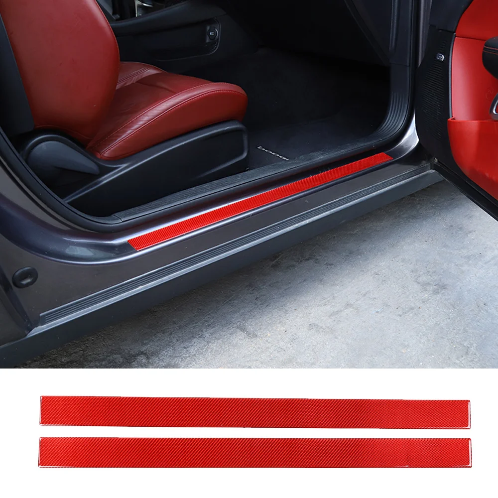 Soft Carbon Fiber Exterior Door Sill Plate Scuff Panel Trim Decorative Cover Fit for Dodge Challenger 2015-2022 Car Accessories
Soft Carbon Fiber Exterior Door Sill Plate Scuff Panel Trim Decorative Cover Fit for Dodge Challenger 2015-2022 Car Accessories