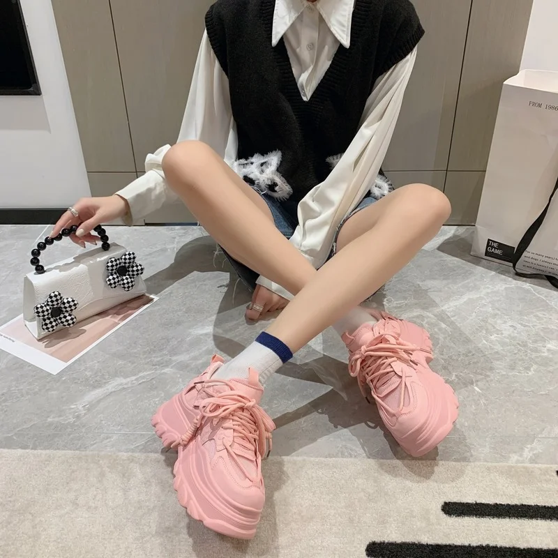 Dad Shoes Women's Summer New Women's Shoes Small Thick-soled Hollowed-out Heightened All-match Breathable Sneakers Platform
Dad Shoes Women's Summer New Women's Shoes Small Thick-soled Hollowed-out Heightened All-match Breathable Sneakers Platform
