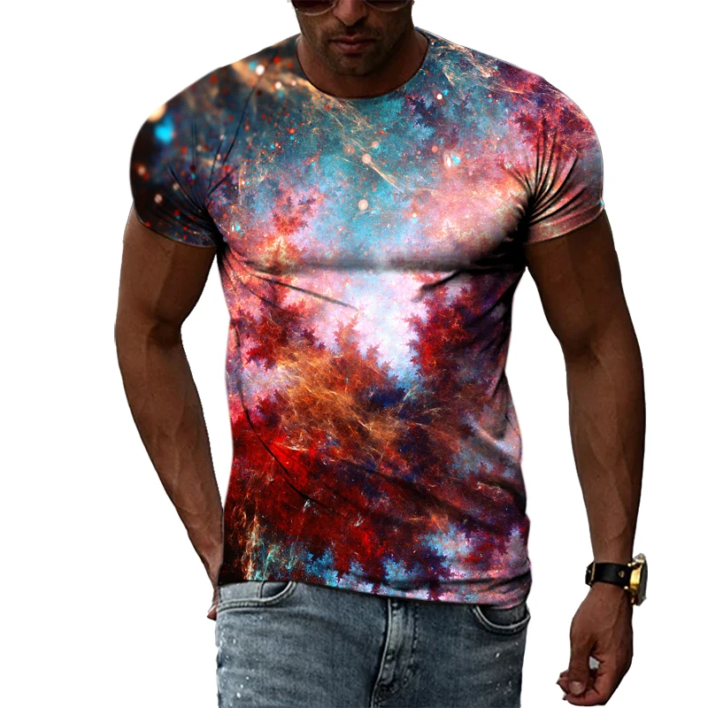 Summer Galaxy 3d T Shirt for Men Space Pattern Print Tshirt Colorful Flame Funny T Shirts Natural Style Harajuku Men's Clothing
Summer Galaxy 3d T Shirt for Men Space Pattern Print Tshirt Colorful Flame Funny T Shirts Natural Style Harajuku Men's Clothing