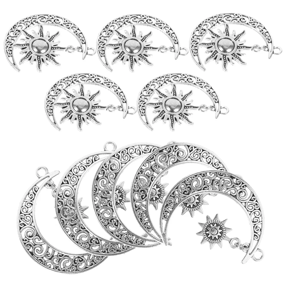 10 Pcs Moon Decorations Sun Pendant Charms Bracelets DIY Keychains Decorate Necklace Alloy
10 Pcs Moon Decorations Sun Pendant Charms Bracelets DIY Keychains Decorate Necklace Alloy