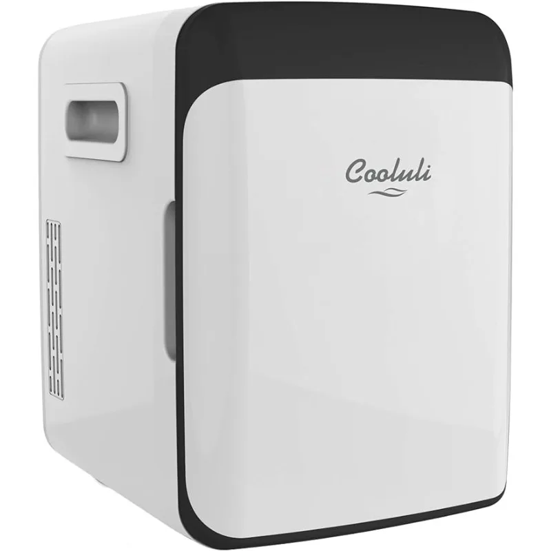 

10L Mini Fridge for Bedroom - Car, Office Desk & College Dorm Room - 12V Portable Cooler & Warmer for Food, Drinks, Skincare